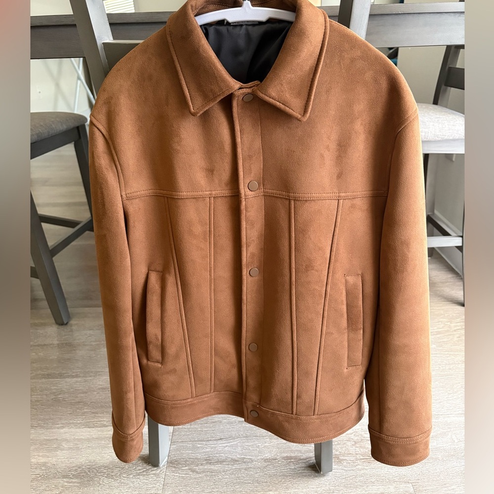 ZARA Men Faux Suede Jacket